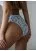 Blue wedding lingerie set from 3d-effect bicolor lace 