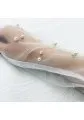 Перчатки з м'якої сіточки довгі з перлинками