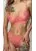 Bright lace woman lingerie set: underwire bra and thong panties